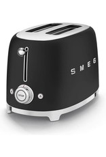 Smeg Broodrooster 2x2 TSF01BLMEU Mat Zwart