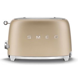 Smeg Broodrooster 2x2 TSF01CHMEU Mat Champagne