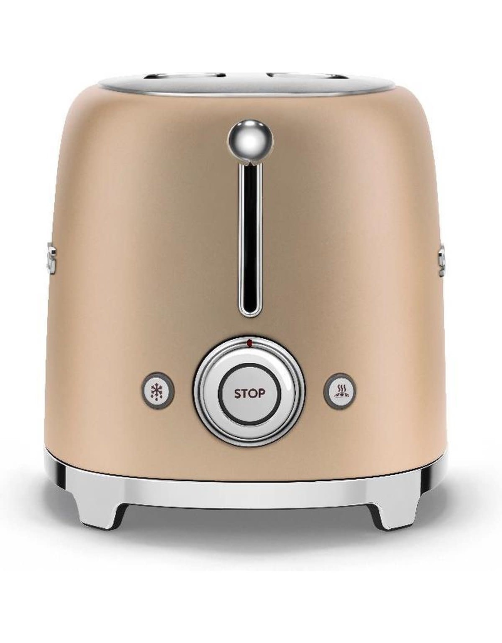 Smeg Broodrooster 2x2 TSF01CHMEU Mat Champagne