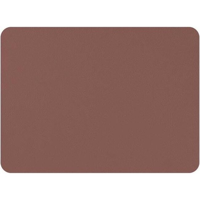 Mesapiu Placemat Rechthoek Lederlook Bruin