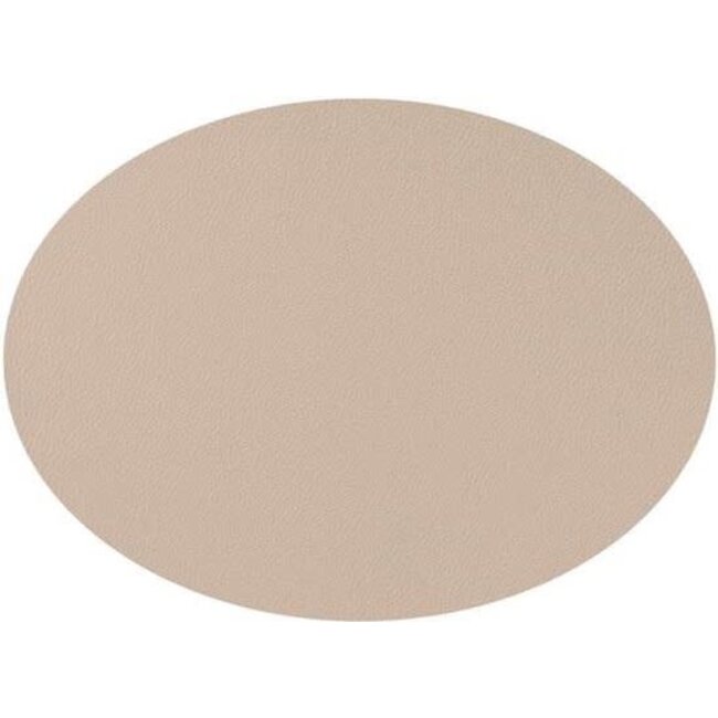Mesapiu Placemat Ovaal Lederlook Taupe