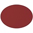 Placemat Ovaal Lederlook Rood
