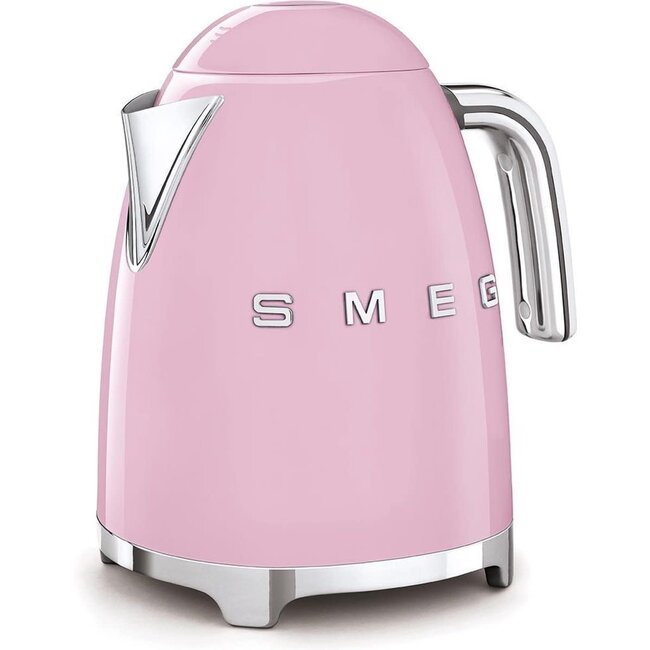 Smeg waterkoker KLF03PKEU roze 1.7 liter –jaren 50 retro design en krachtig vermogen voor stijlvol water koken