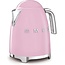 Smeg waterkoker KLF03PKEU roze 1.7 liter –jaren 50 retro design en krachtig vermogen voor stijlvol water koken