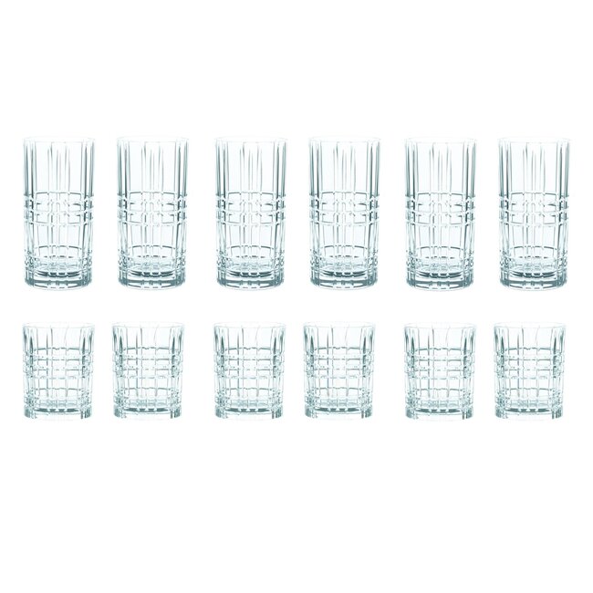 Nachtmann Drinkglazen Square - set 12 stuks