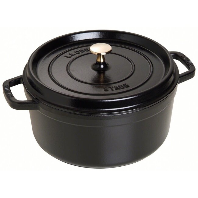 Staub Braadpan Rond Zwart 26cm
