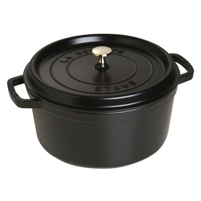 Staub Braadpan Rond  Zwart - 28 cm