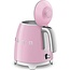Smeg KLF05PKEU Retro Mini Waterkoker Jaren '50 – 0,8 Liter – 1400W – Pastelroze