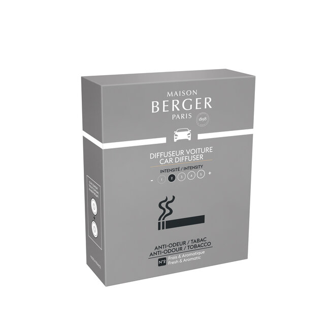 Maison Berger Navulling Autoparfum Anti Tabac / Mijn Interieur Zonder Tabaksgeurtjes 2 stuks