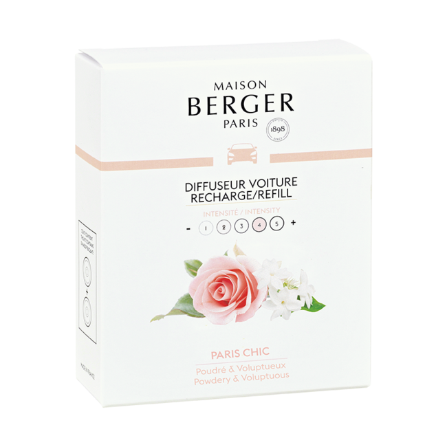Maison Berger Navulling Autoparfum Paris chic - 2 stuks