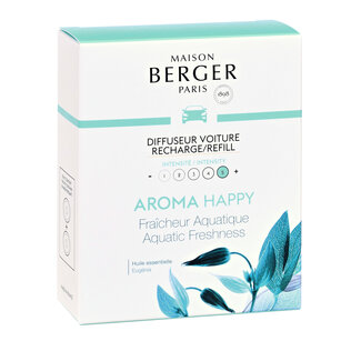 Maison Berger Autoparfum navulling Aroma Happy 2 stuks