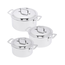 Demeyere Intense 5 Pannenset – 3-delig – 5-Ply Materiaal – Dubbelwandige Deksels