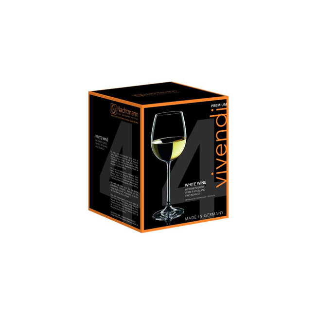 Nachtmann Vivendi Witte Wijnglazen – Set van 4 – Kristalglas – 474 ml – Duurzaam & Vaatwasmachinebestendig