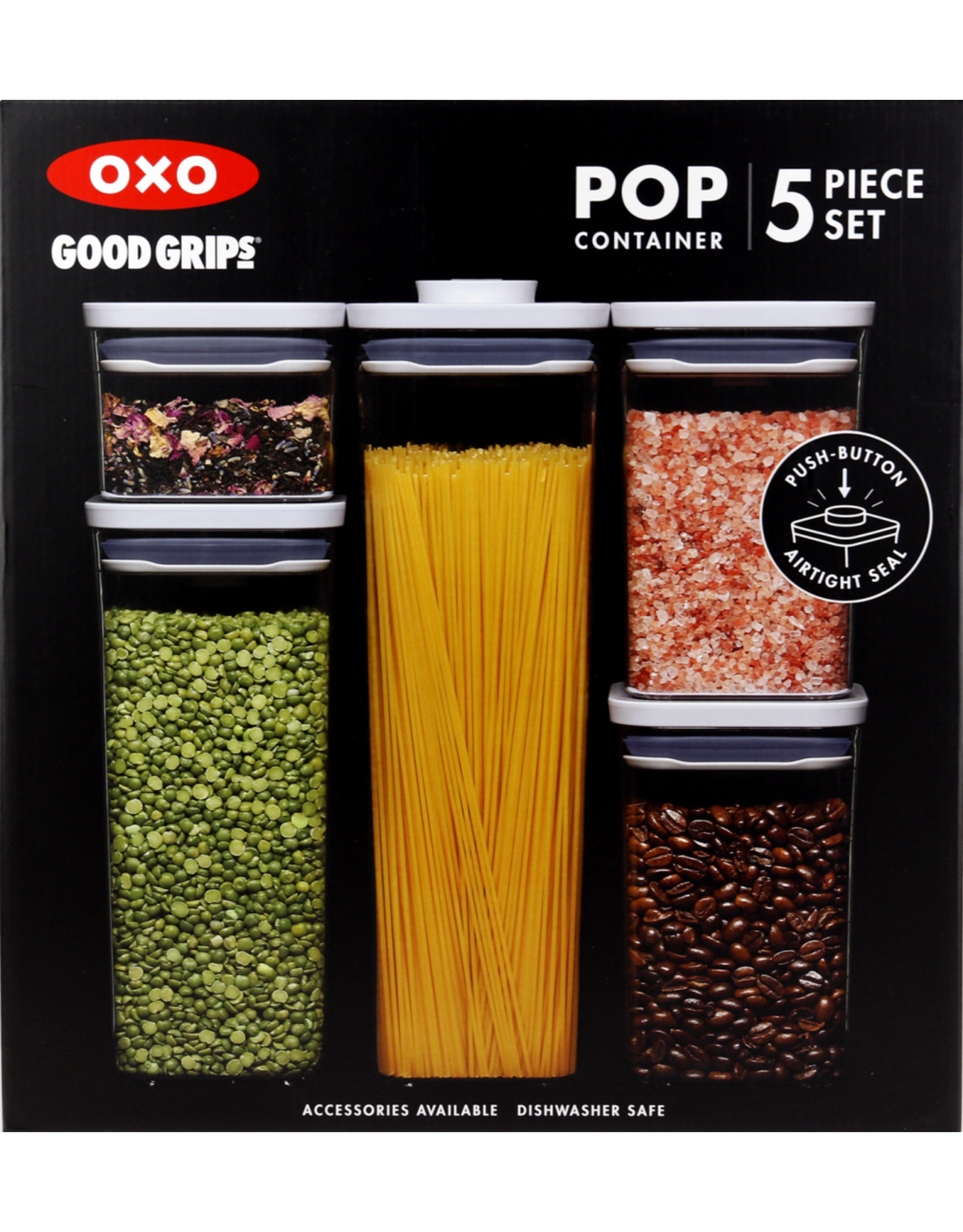 OXO Voorraadbus 'POP' 2.0 - Set met 5 stuks