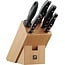 Zwilling Messenblok Twin Pollux 6-Delig – IJsgehard FRIODUR® Staal – Inclusief Houten Blok & Aanzetstaal
