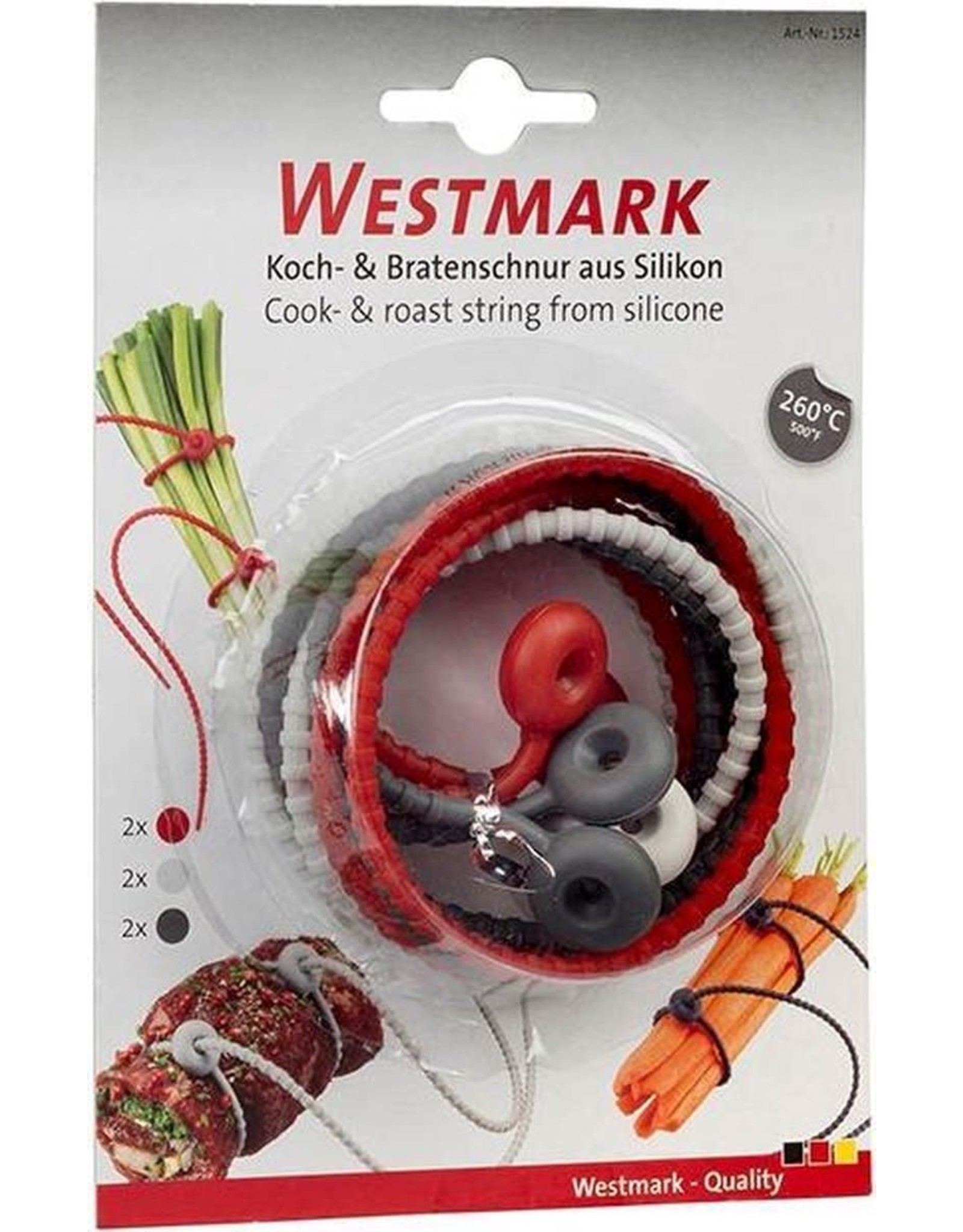 Westmark Kook- en Braadsnoer - Siliconen - 6 stuks