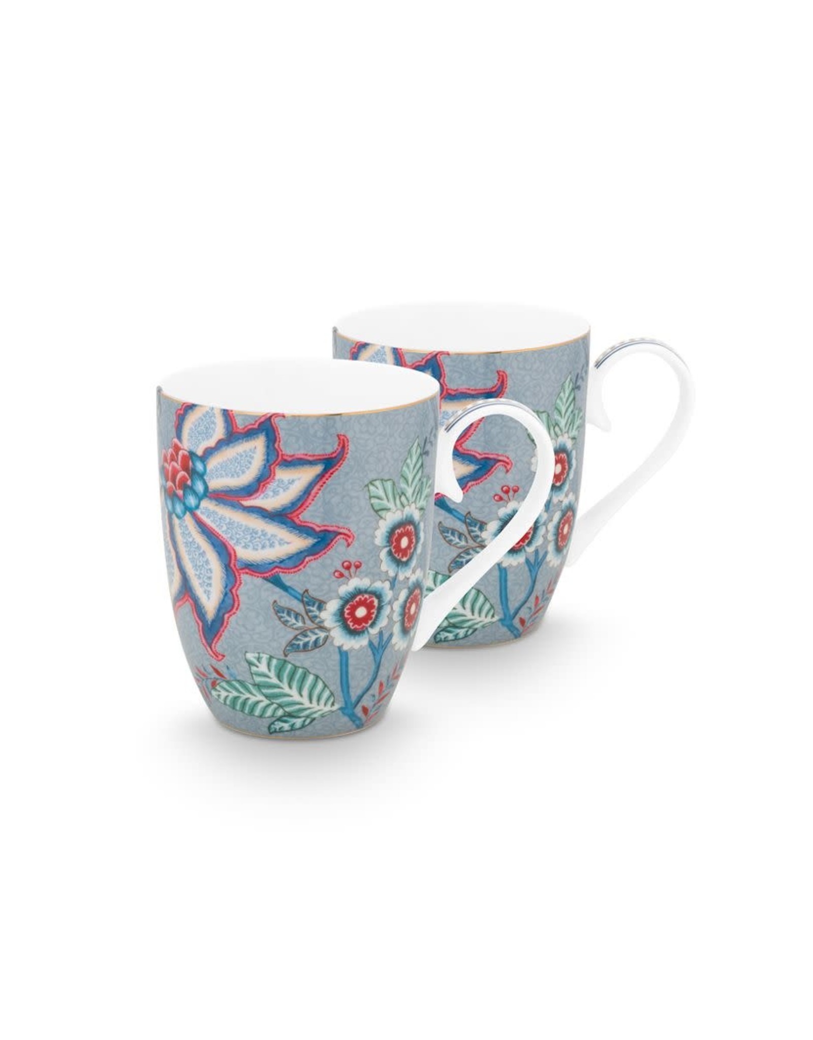 Pip Studio. festival set 2 mokken groot lichtblauw - Marc Home | Webshop | Fysieke winkel in Elst