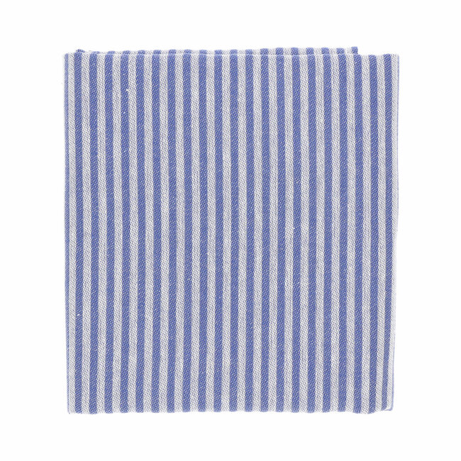 Bunzlau Castle Theedoek Streep Royal blauw