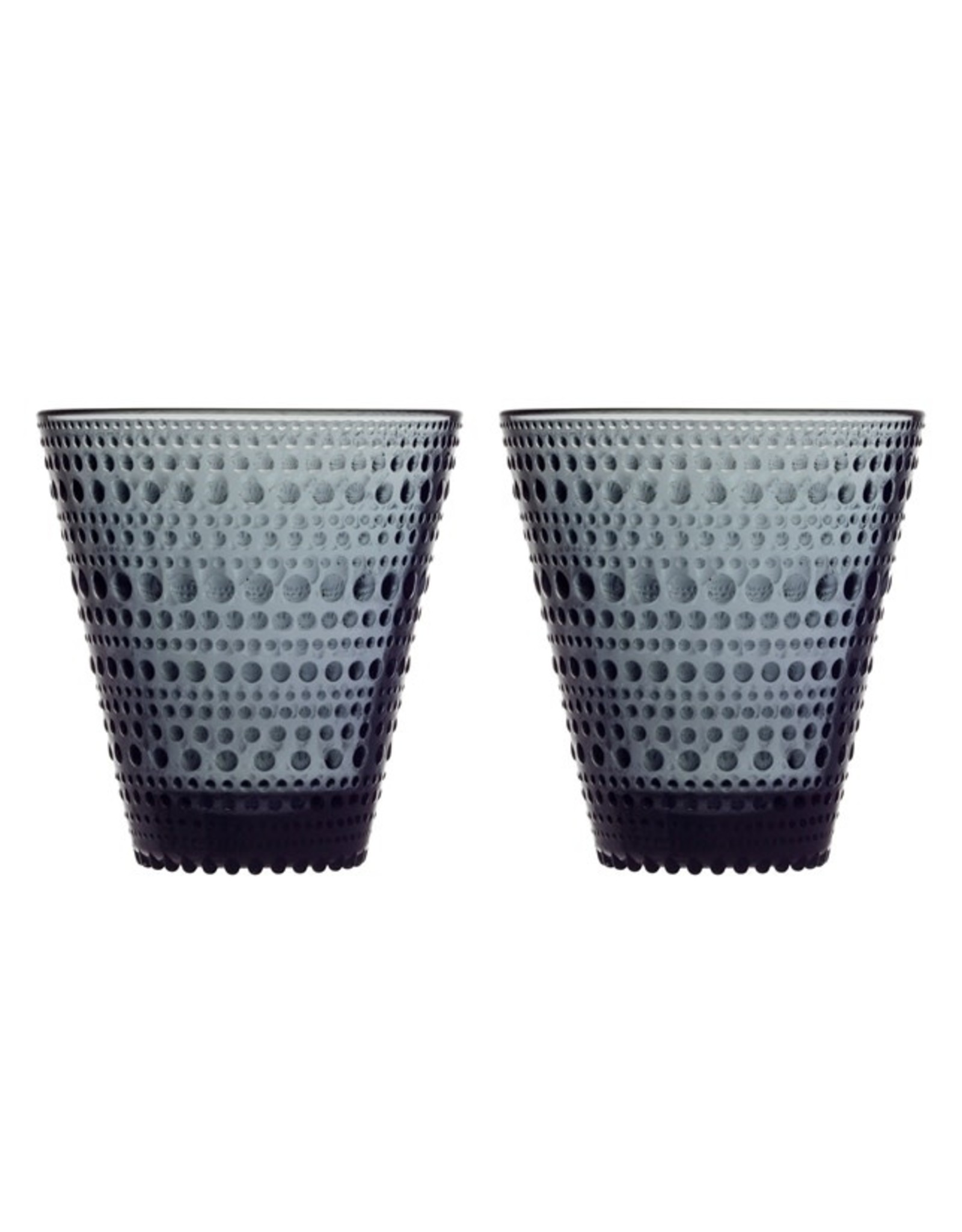 Iittala Glas Kastehelmi Donkergrijs 30cl - 2 stuks