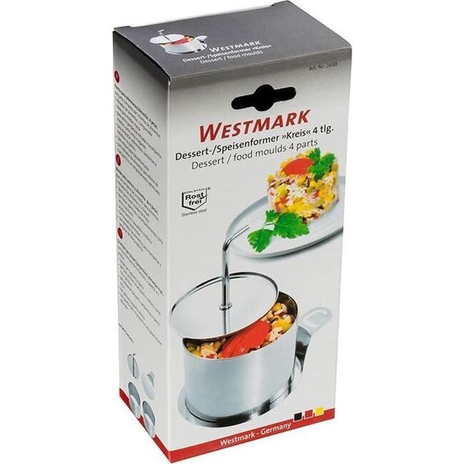 Westmark Uitsteekvorm RVS voedselvormer 4-delig
