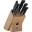 Zwilling Four Star Messenblok – 7-delig – Gesmeed Messenstaal – Bamboe Messenblok