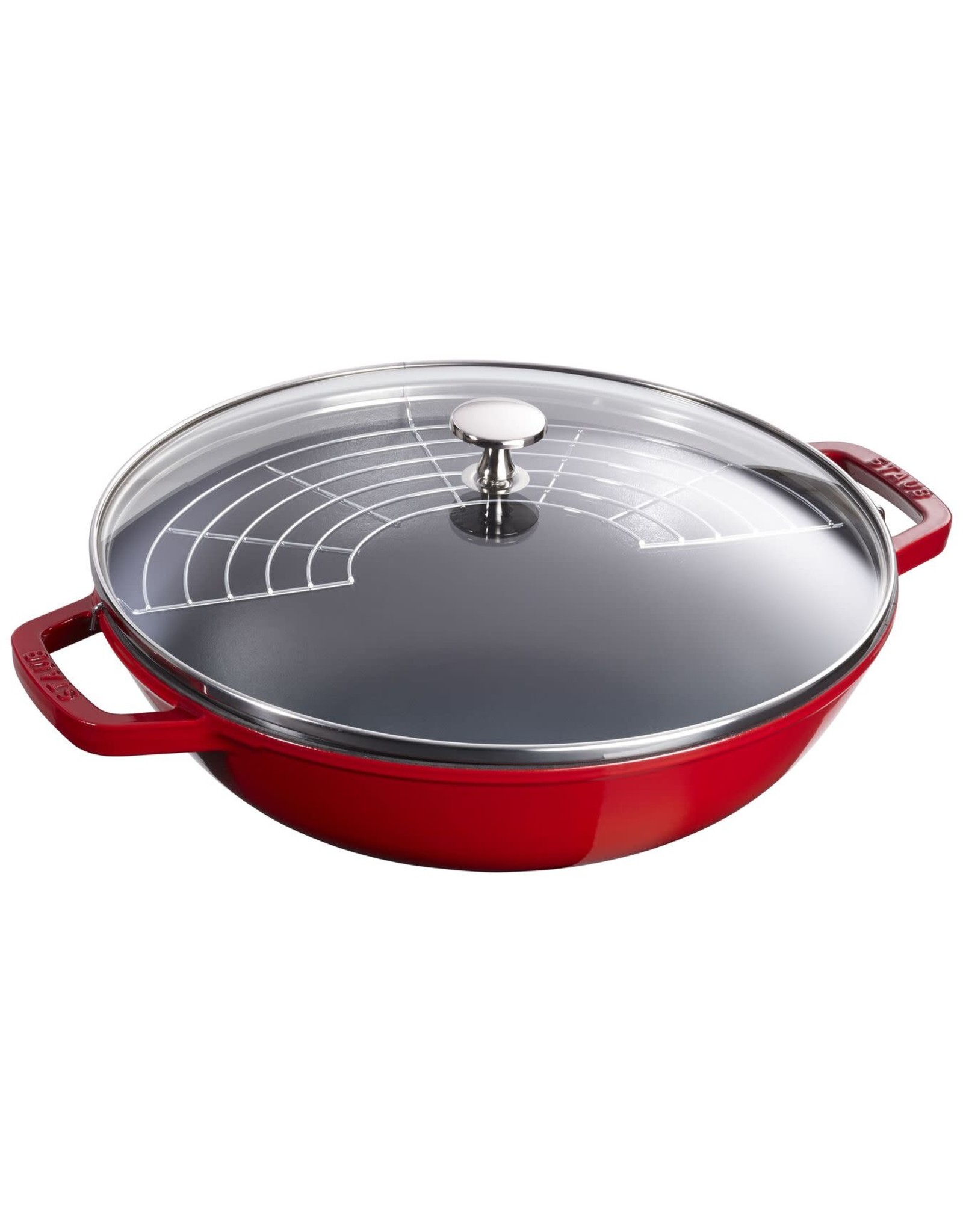 Staub Wok met glazen deksel - 30cm