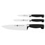Zwilling Four Star Messenset 3-Delig (Koksmes 20 cm, Vleesmes 16 cm, Schilmes 10 cm)