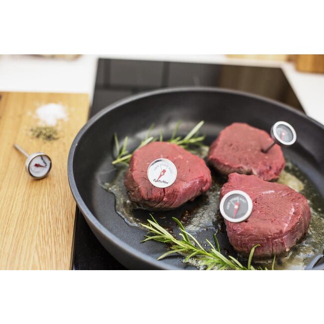 Orthex Steakthermometer - set van 4 stuks - RVS - Ovenbestendig tot 250ºC