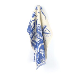 Bunzlau Castle Keukendoek Delfts Blauw Bird Koningsblauw