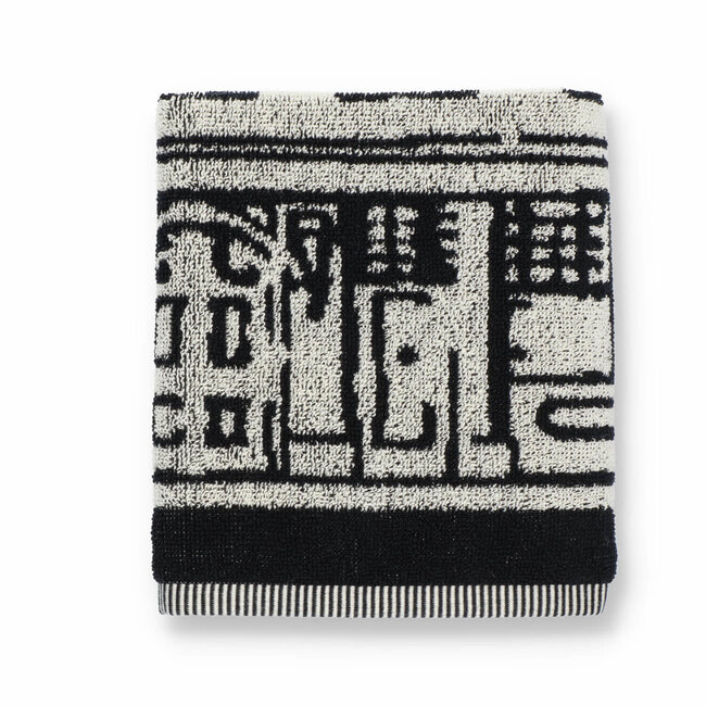 Bunzlau Castle Keukendoek Grachtenpanden Zwart