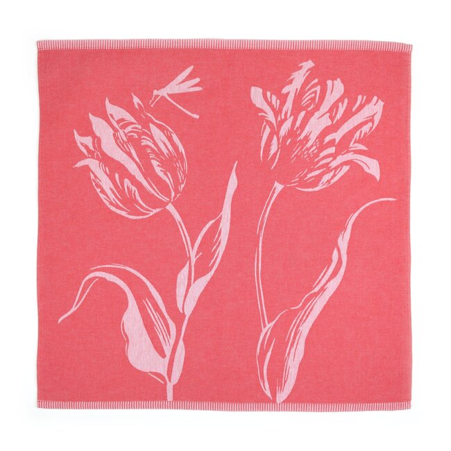 Bunzlau Castle Theedoek Tulpen Rood