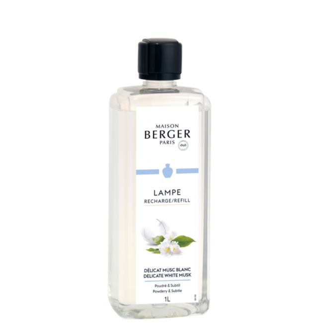 Lampe Berger Navulling Délicat Musc Blanc / Delicate White Musk 1 Liter