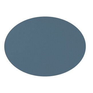 Mesapiu Placemat Ovaal Lederlook Blauw