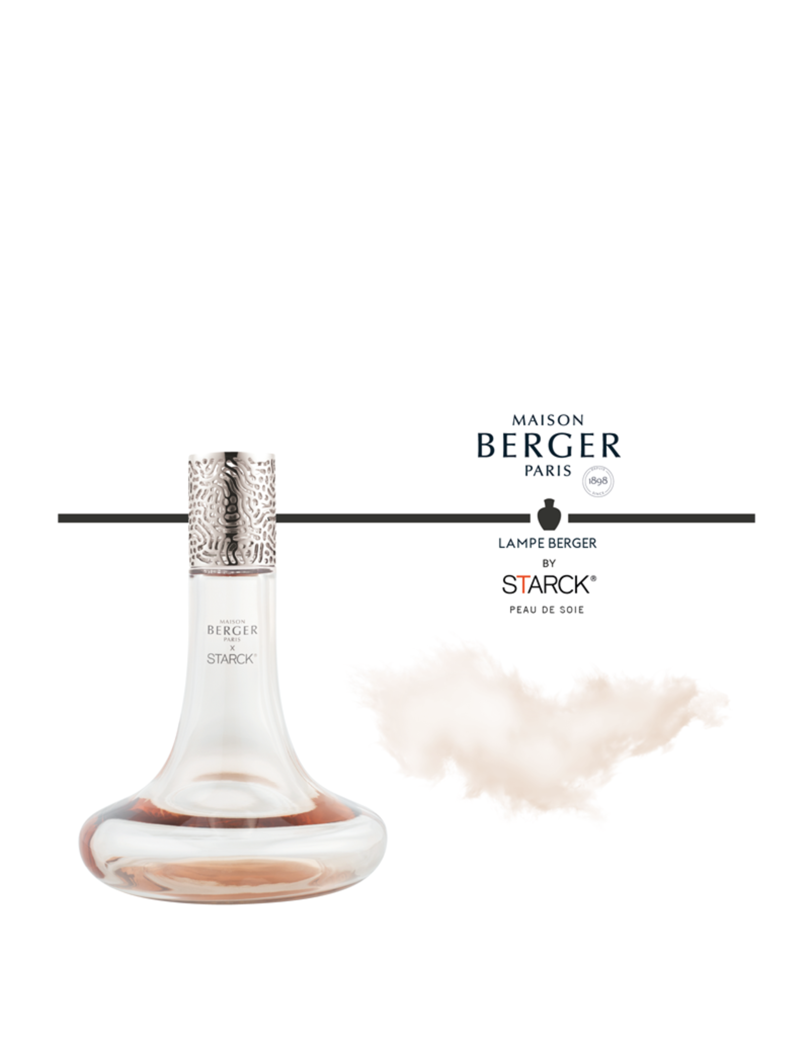 Lampe Berger STARCK Rose Gris & Verte - Incl. 500ml Huisparfum