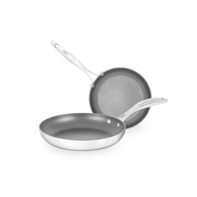 Scanpan Haptiq Koekenpannenset - 20 + 26 cm - Professionele Stratanium+ Anti-aanbaklaag - Inductie