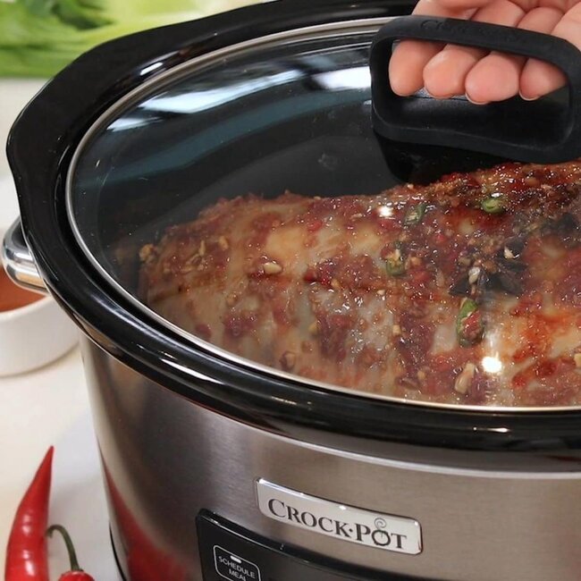 CrockPot Slowcooker CR066 – 5,6 Liter – Time Select Functie – Digitaal – RVS