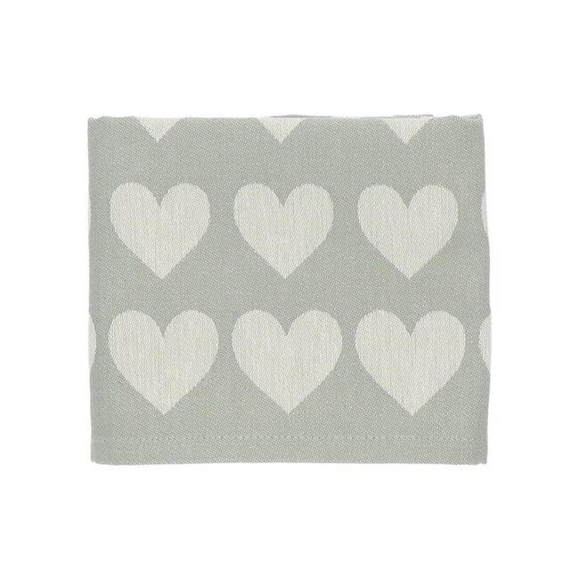 Bunzlau Castle Theedoek Hartjes Donkergroen