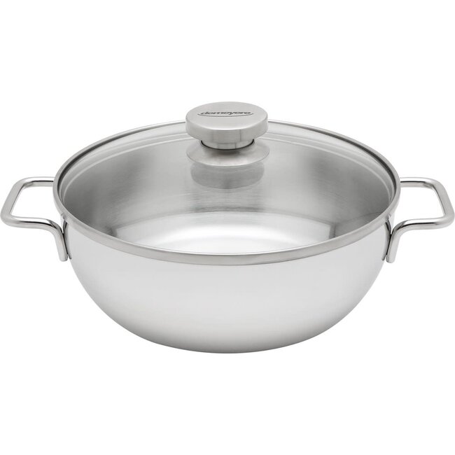 Demeyere Apollo 7 Conische Braadpan / Sauteuse met Glazen Deksel – 24 cm / 3,25L