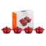 Le Creuset Mini Braadpannen Aardewerk Signature  Kersenrood - 4 Stuks
