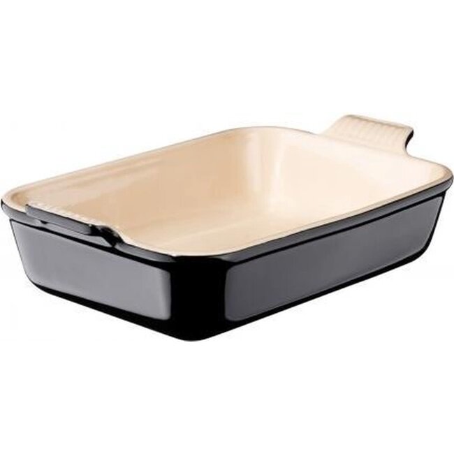 Le Creuset Ovenschaal Heritage Ebbenzwart 26 x 19 cm - 2.4 L