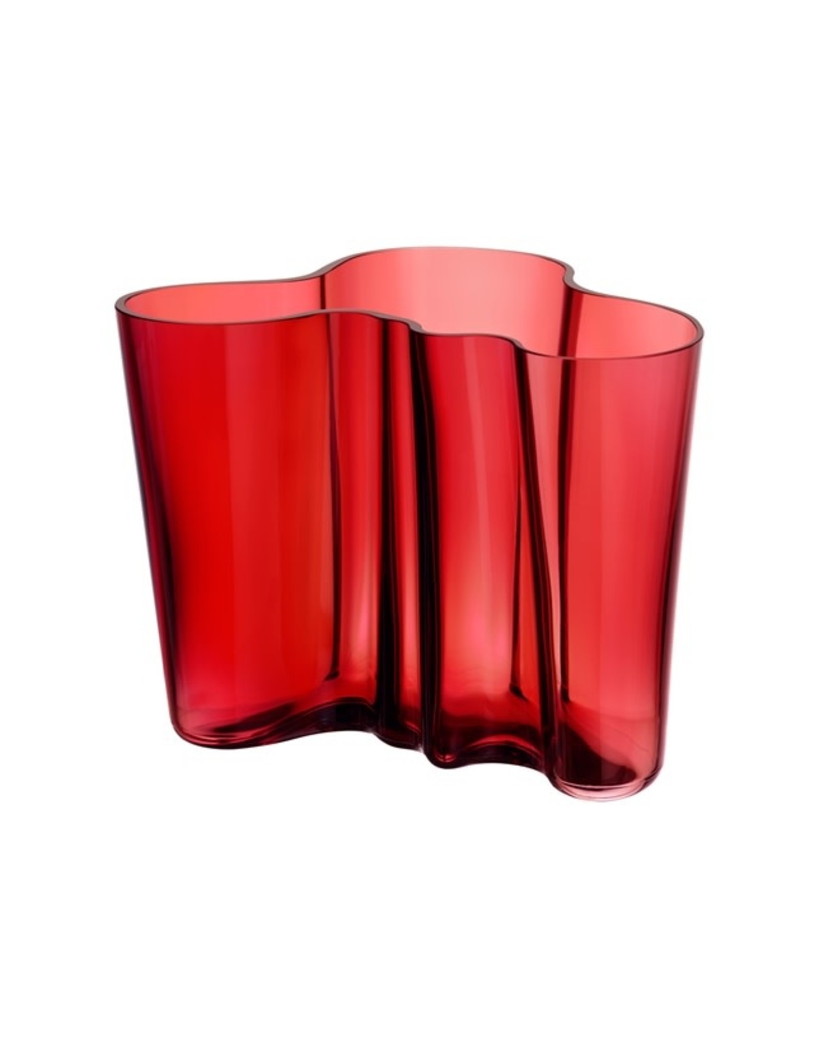 Iittala Vaas Alvar Aalto Cranberry 160mm