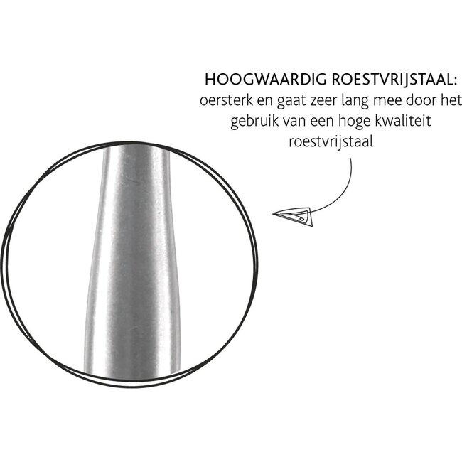 Boska Kaasmessenset Mini Copenhagen – 4‑delige compacte RVS kaasmes set voor zachte, smeerbare en harde kazen, lichtgewicht en vaatwasserbestendig, levenslange‑garantie