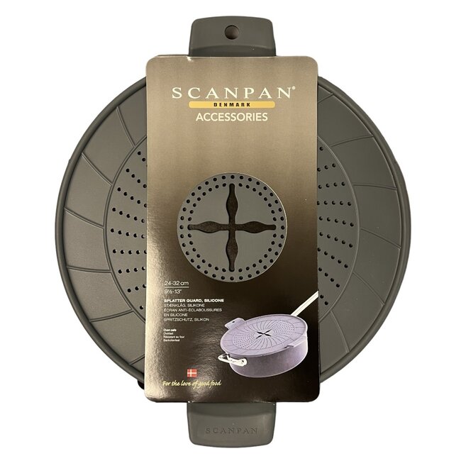 Scanpan Universeel Spatdeksel Siliconen – Spatscherm voor Pannen - Staafmixer & Handmixer Geschikt -  Ø 24 t/m 32 cm