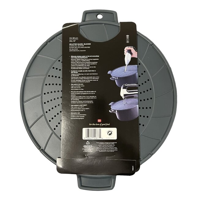 Scanpan Universeel Spatdeksel Siliconen – Spatscherm voor Pannen - Staafmixer & Handmixer Geschikt -  Ø 24 t/m 32 cm
