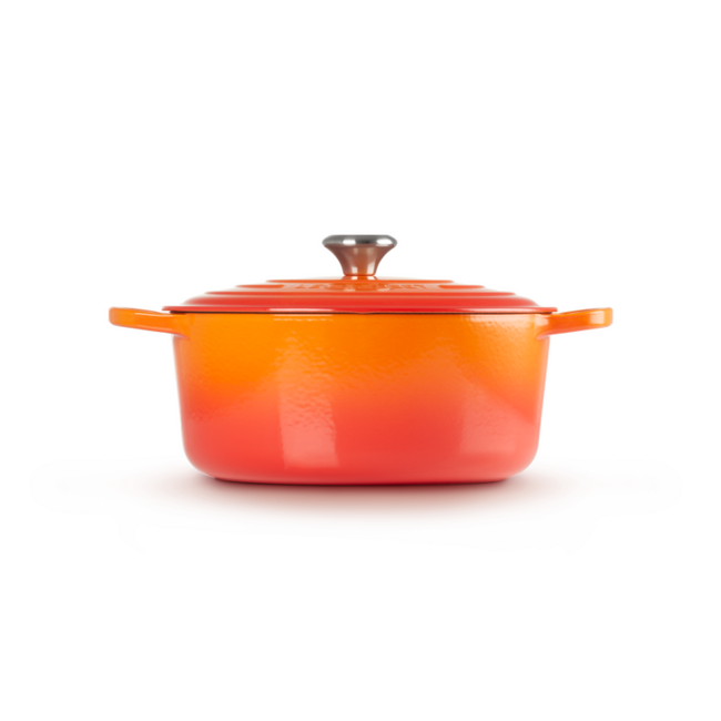 Le Creuset Signature Gietijzeren Braadpan – 28 cm / 6,7 Liter – Oranjerood (Volcanique)