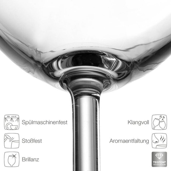 Leonardo Bordeauxglas Daily 640ml - 6 Stuks