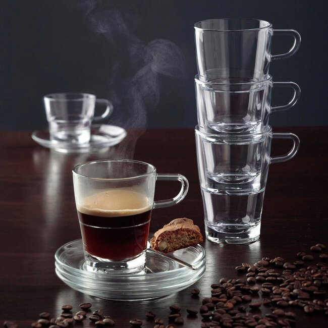 Leonardo Espressoglas SENSO 70 ML - 6 Stuks