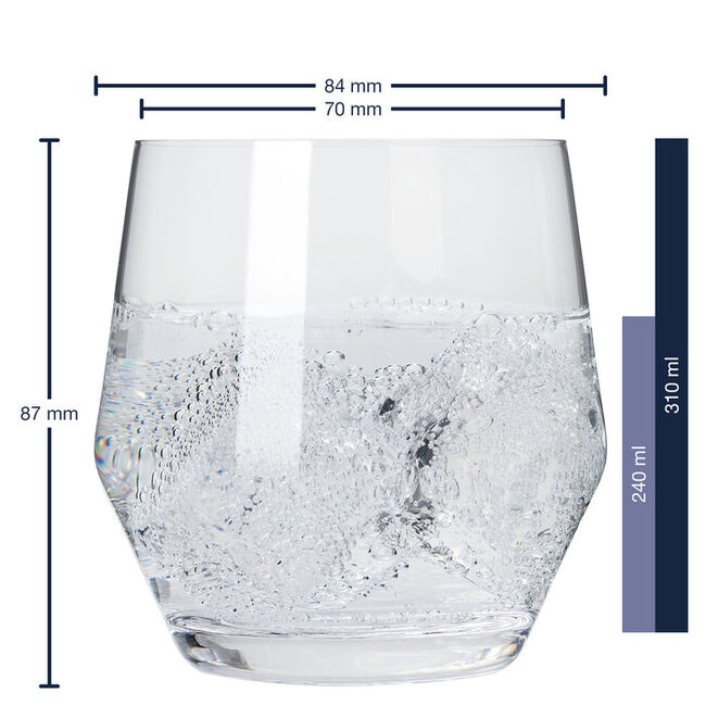 Leonardo Waterglas Puccini  - 6 stuks