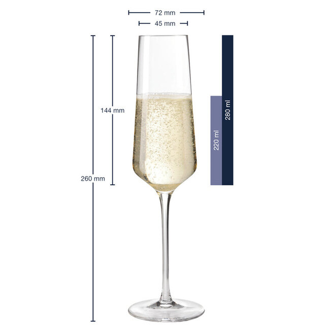Leonardo Champagneglas Puccini 280ml - 6 Stuks