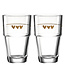 Leonardo Latte Macchiato Glas hearts 410ml - 2 Stuks Stapelbaar